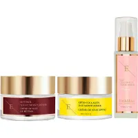 Erth Skin London SPF Collageen Dagcrème + Retinol Nachtcrème + EGF CEL Effect Serum 1 St