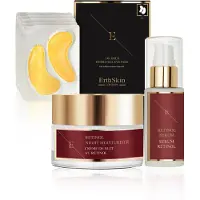 Erth Skin London Retinol Serum + Retinol Nachtmoisturizer + Onder OOG Patch Pads 1 St