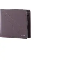 Navigare herenportemonnee, zwart, van kunstleer, compact formaat (12x10 cm)