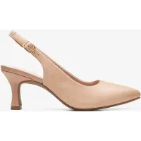 Clarks Kataleyna Stap Warme Beige Leren Schoenen