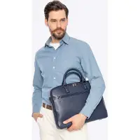 WITTCHEN Laptoptas 16" Navy Kunstleer - Stijlvol & Functioneel