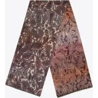 WITTCHEN - Dames Sjaal - Polyester - Oosters Motief - Bruin en Beige