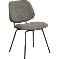 Label51 Eetkamerstoel Ravenna - Mushroom - Boucle - Brons Metalen Frame