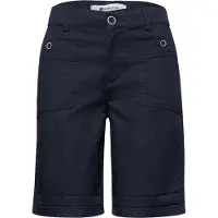 Street One Dames Straight Legs bermuda met omslag in Blauw, in size: 46