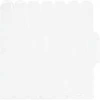 vidaXL Veer Tegel 50 st Wit 30 x 30 cm Polyurethaan en PET