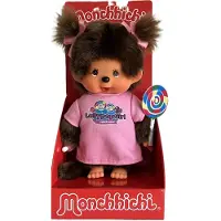 Monchhichi knuffelpop meisje lollipop pluche pop 20 cm speelgoed.
