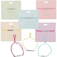 Depesche armband cadeau met boodschap - Edelstaal, roze band, verstelbaar.