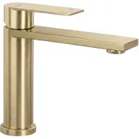 REA Wastafelkraan Hunter Brush Gold Low