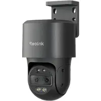 Reolink PoE PTZ-beveiligingscamerasysteem, 4K-camera met dubbele lens, 6x hybride zoom, 355° pan & 90° tilt, automatische tracking, 24/7 opname, AI-detectie, TrackMix PoE Grijs