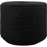 vidaXL Touw Zwart 0,4 x 0,4 x 50000 cm Katoen