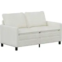 vidaXL - Bank - Crèmekleurig - 156 - x - 81 - x - 87,5 - cm - Polyester