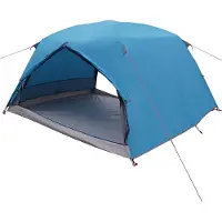 vidaXL Backpacking Tent 4-persoons Blauw 185T Polyester met PU Coating