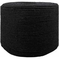 vidaXL Katoenen Touw 4 mm 50 m Zwart 100% katoen