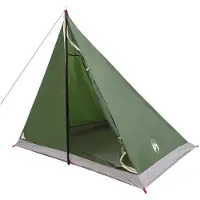 vidaXL Backpacking Tent Groen 2-persoons 185T Polyester met PU Coating
