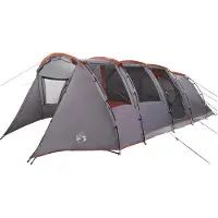 vidaXL Tunneltent Grijs en Oranje 675 x 392 x 210 cm