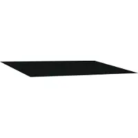 vidaXL Vervangingsdoek voor zonnescherm Zwart 300 x 250 cm Polyester
