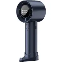 VHV - Ventilator - Handventilator - Mini ventilator - Draagbare - Oplaadbare USB-ventilator - Met Type-C snellaadfunctie - Stille werking en lange batterijduur - Blauw