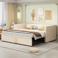 STILVORA Gepolsterd bed 160x200 beige – USB-poort – RGB LED – Draaibaar hoofdeinde – Linnen