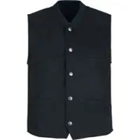 EMP Bodywarmer - Oktoberfest Kunstleder Weste - M tot 3XL - voor Mannen - zwart - Maat L
