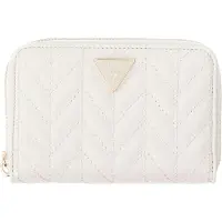GUESS portemonnee Stacey SLG Zip Around Wallet Cream White crème