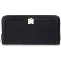 GUESS portemonnee Audrey Logo SLG Zip Around Wallet Black Logo zwart