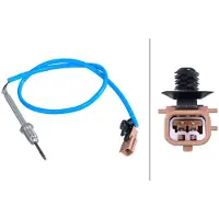 Hella 6PT 358 284-581 Sensor, uitlaatgastemperatuur