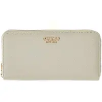 GUESS portemonnee Amorette SLG Zip Around Wallet Cream White crème