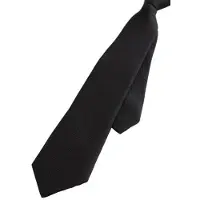 We fashion stropdas met textuur zwart Jongens Polyester Effen - maat M