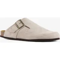 Hush puppies suède heren clogs taupe maat 42