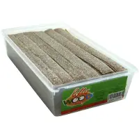 Lollywood Zure Cola matjes Snoep - 1,7kg - Bruin - Zuur - cola bruine matjes +- 200 stuks