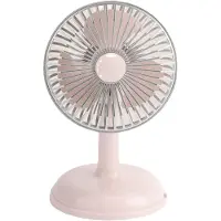 VHV - Bureauventilator - USB tafelventilator - USB oplaadbaar - 2 snelheidsstanden - stil - voor bureau, kantoor, slaapkamer, keuken