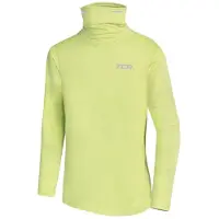TCA Jongens Thermisch Hardloopshirt met Trechterkraag – Lange Mouwen – Bright Green – 8-10 Jaar