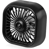 VHV - Autoventilator - USB ventilator voor auto - USB oplaadbaar - 3 snelheidsstanden - met LED - stil - voor auto, achterbank, dashboard, camper