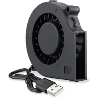 VHV - USB koelventilator - 5V DC brushless ventilator - USB aansluiting - brushless motor - voor elektronica, projectbox, werkbank, koeling