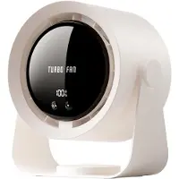 VHV - Bureauventilator - USB tafelventilator - USB oplaadbaar - 5 snelheidsstanden - 5400 mAh - digitaal display - stil - voor bureau, kantoor, slaapkamer, keuken