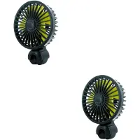 VHV - Autoventilator - USB ventilator voor auto - USB aansluiting - verstelbaar - met clip - voor auto, achterbank, dashboard, camper