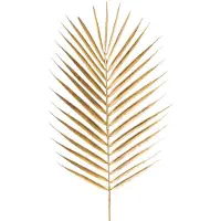 Easyplants | Kunsttak Varen 64 cm goud | Zijde | Nepbloemen | goud | Onderhoudsvrij | Kant-en-klaar
