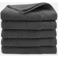 Walra Handdoek - Soft Cotton - Set van 5 - Hotel Kwaliteit - 100% katoen - 550 g/m² - 60x110 cm - Antraciet