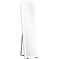 4Goodz Passpiegel met led-licht 150x40 cm dimbaar en 3 lichtkleuren vrijstaand of