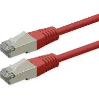 Roline Patchkabel Cat.6 (Class E), PoE, S/FTP (PiMF), rot, 10 m