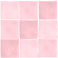 Terre d'Azur Maroc wandtegel 11.5x11.5cm roze - 30 stuks per doos