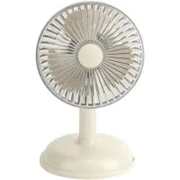 VHV - Bureauventilator - USB tafelventilator - USB oplaadbaar 23.5*14cm- 2 snelheidsstanden - stil - voor bureau, kantoor, slaapkamer, keuken