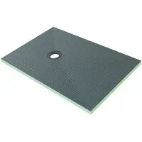 AICA douchebak XPS-isolatieplaat 120x90cm zijn ideaal voor vochtige ruimtes zoals een badkamer, H: 40mm,met douchegoot rooster en afvoer
