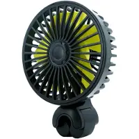 VHV - Autoventilator - USB ventilator voor auto - USB aansluiting - verstelbaar - met LED - met clip - voor auto, achterbank, dashboard, camper