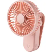 VHV - Draagbare ventilator - USB mini ventilator voor reizen - USB oplaadbaar - clip-on ontwerp - voor kantoor, reizen, thuis en warme zomerdagen