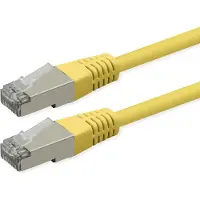 Roline Patchkabel Cat.6 (klasse E), PoE, S/FTP (PiMF), geel, 15 meter