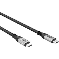 Goobay USB-C kabel | USB4 v2.0 80 Gbps | PD 240W | 16K 60Hz | nylon | 1 meter