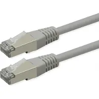Roline Patchkabel Cat.6 (Class E), PoE, S/FTP (PiMF), grau, 7 m