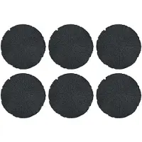 vidaXL Stapsteen 6 st Zwart Ø 45 x 1,8 cm Rubber