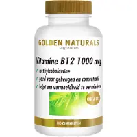 Golden naturals Vitamine B12 1000mcg Zuigtabletten